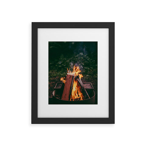 Hannah Kemp Fire Pit Framed Art Print
