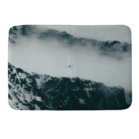 Hannah Kemp Flying Above Mountains Memory Foam Bath Mat