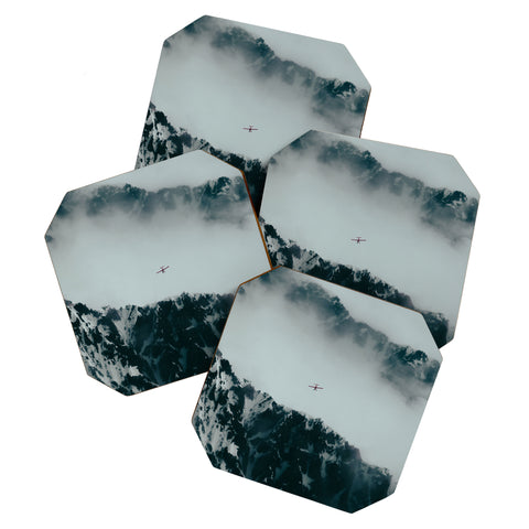 Hannah Kemp Flying Above Mountains Coaster Set