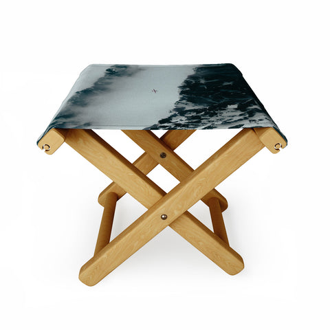 Hannah Kemp Flying Above Mountains Folding Stool