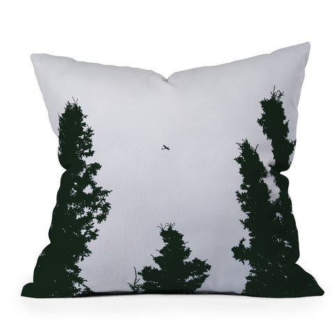 Hannah Kemp Flying Above Outdoor Throw Pillow