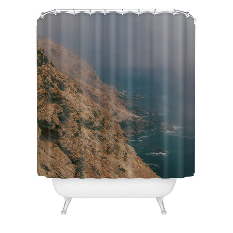 Hannah Kemp Foggy Coastal California Shower Curtain