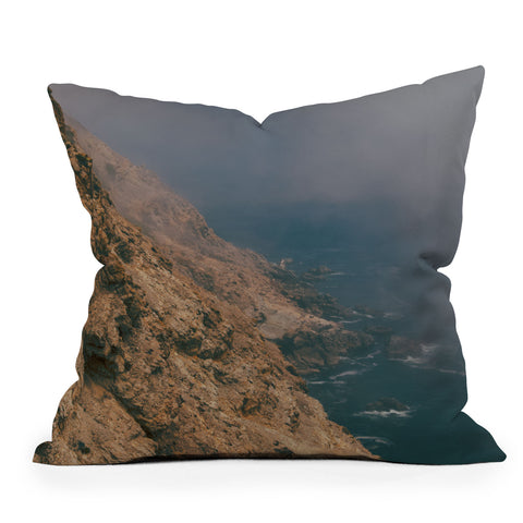 Hannah Kemp Foggy Coastal California Throw Pillow