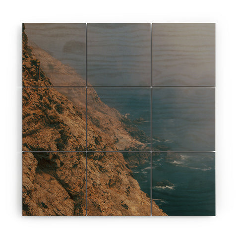 Hannah Kemp Foggy Coastal California Wood Wall Mural