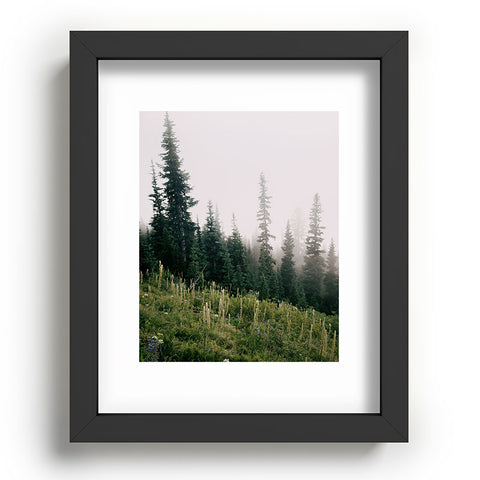 Hannah Kemp Foggy Green Forest Recessed Framing Rectangle