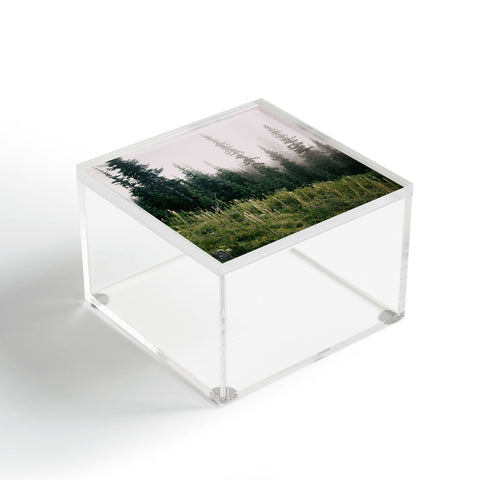 Hannah Kemp Foggy Green Forest Acrylic Box