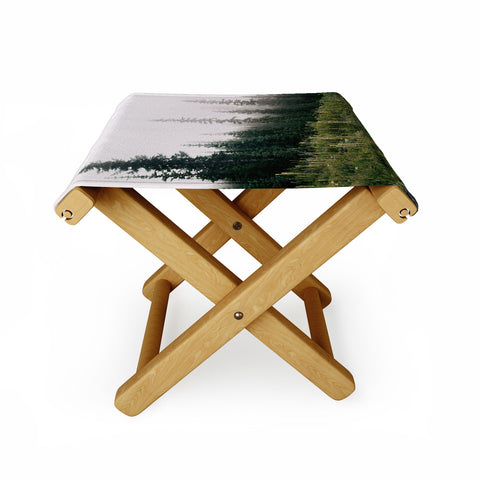 Hannah Kemp Foggy Green Forest Folding Stool