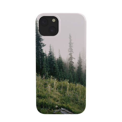 Hannah Kemp Foggy Green Forest Phone Case