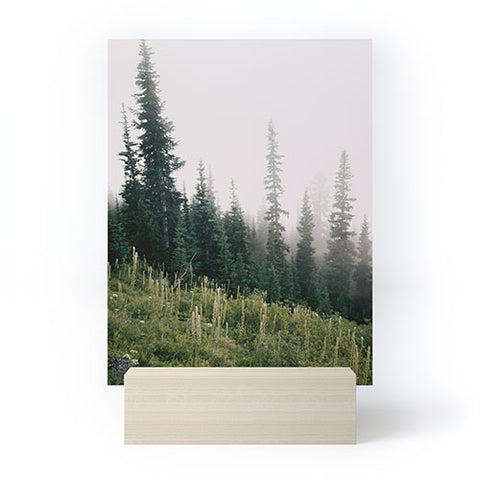 Hannah Kemp Foggy Green Forest Mini Art Print