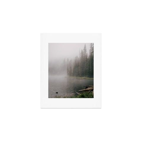Hannah Kemp Foggy Lake Art Print