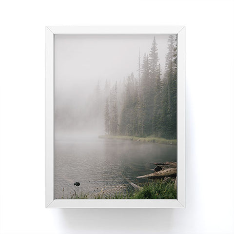 Hannah Kemp Foggy Lake Framed Mini Art Print