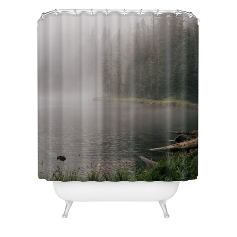 Hannah Kemp Foggy Lake Shower Curtain