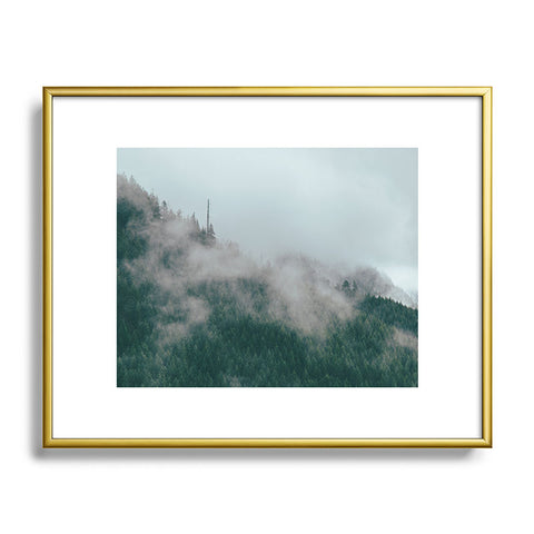 Hannah Kemp Foggy Woods Metal Framed Art Print