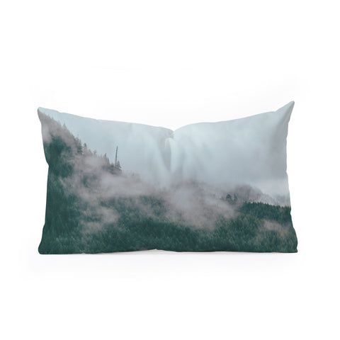 Hannah Kemp Foggy Woods Oblong Throw Pillow