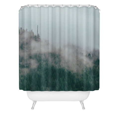 Hannah Kemp Foggy Woods Shower Curtain