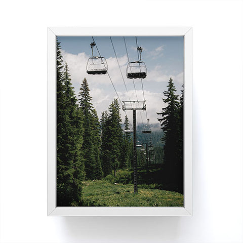 Hannah Kemp Forest Chairlift Framed Mini Art Print