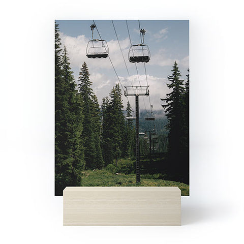 Hannah Kemp Forest Chairlift Mini Art Print