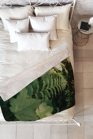 Hannah Kemp Forest Details Fleece Throw Blanket