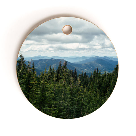 Hannah Kemp Forest Landscape Cutting Board Round