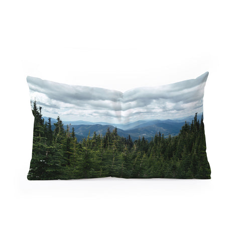 Hannah Kemp Forest Landscape Oblong Throw Pillow