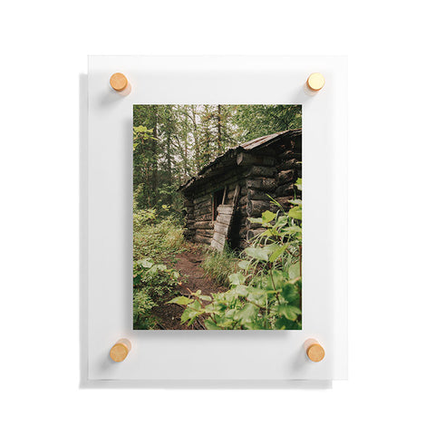 Hannah Kemp Forest Log Cabin Floating Acrylic Print