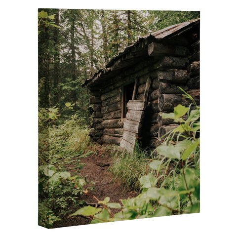 Hannah Kemp Forest Log Cabin Art Canvas