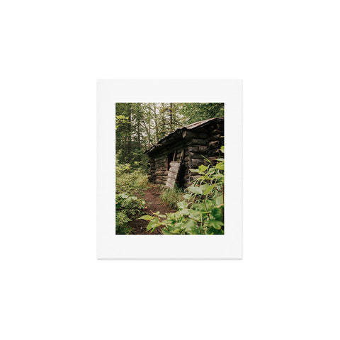 Hannah Kemp Forest Log Cabin Art Print