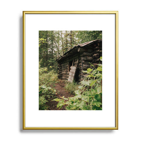 Hannah Kemp Forest Log Cabin Metal Framed Art Print