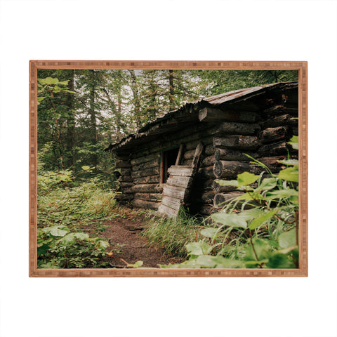 Hannah Kemp Forest Log Cabin Rectangular Tray