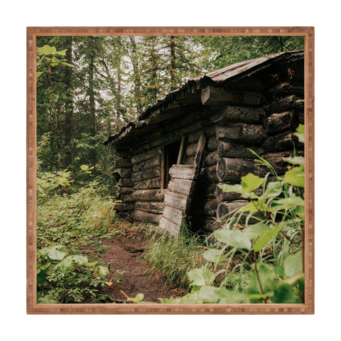 Hannah Kemp Forest Log Cabin Square Tray