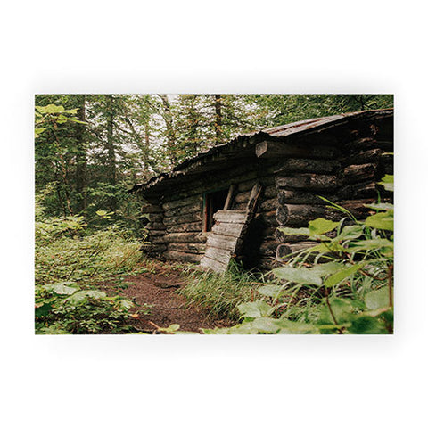 Hannah Kemp Forest Log Cabin Welcome Mat