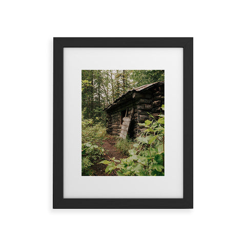 Hannah Kemp Forest Log Cabin Framed Art Print