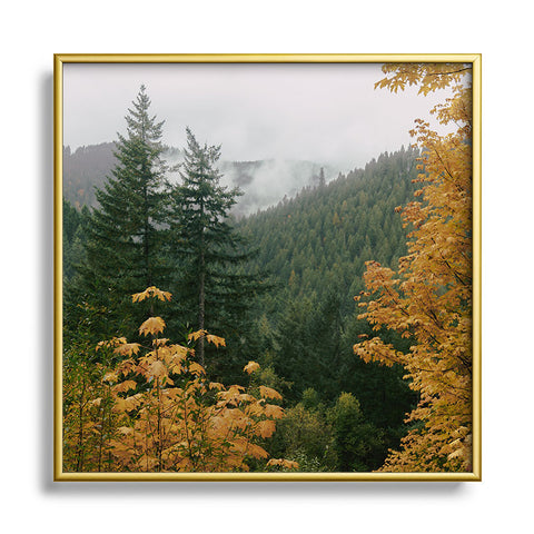 Hannah Kemp Forest Nature Landscape Square Metal Framed Art Print