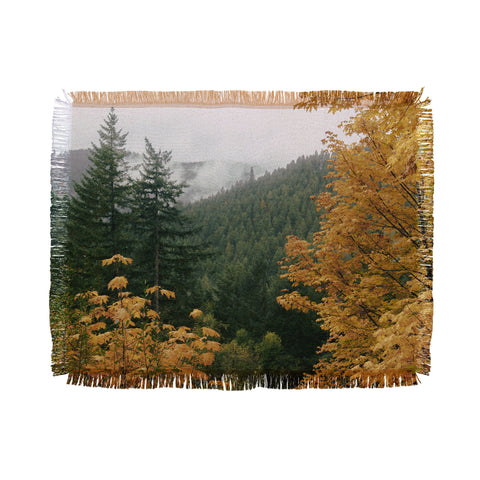 Hannah Kemp Forest Nature Landscape Throw Blanket