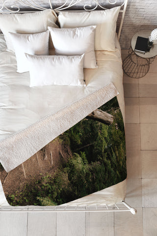 Hannah Kemp Forest Path Fleece Throw Blanket