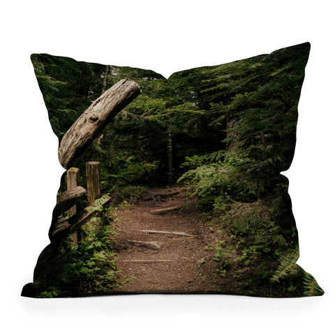 Hannah Kemp Forest Path Throw Pillow