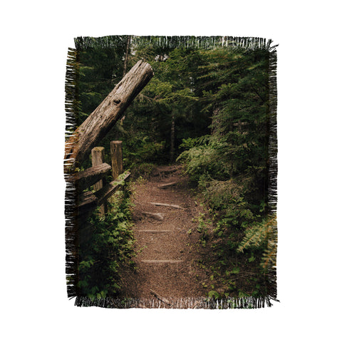 Hannah Kemp Forest Path Throw Blanket