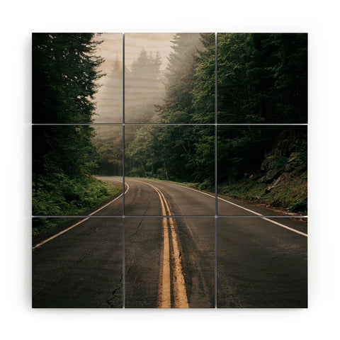 Hannah Kemp Forest Road Wood Wall Mural