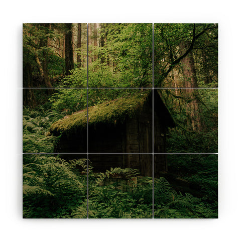 Hannah Kemp Forest Shack Wood Wall Mural