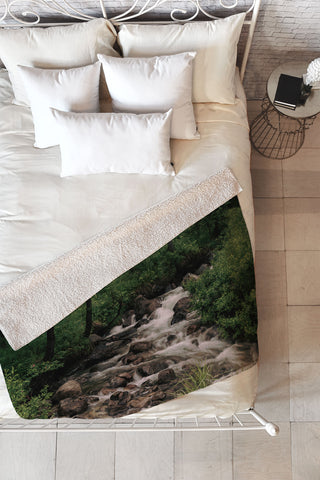 Hannah Kemp Forest Stream Fleece Throw Blanket