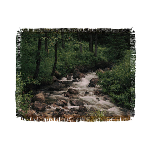 Hannah Kemp Forest Stream Throw Blanket