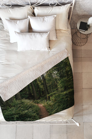 Hannah Kemp Forest Trail Fleece Throw Blanket