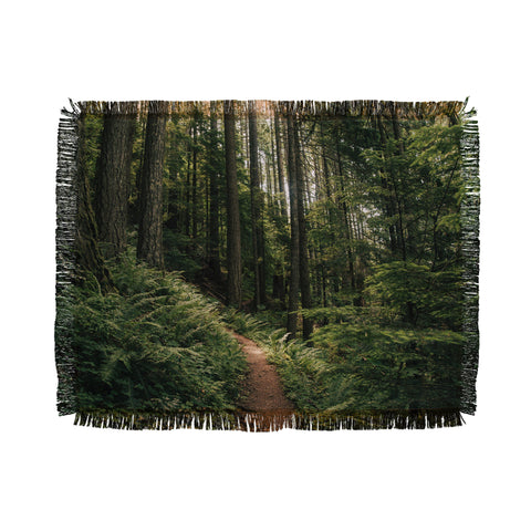 Hannah Kemp Forest Trail Throw Blanket