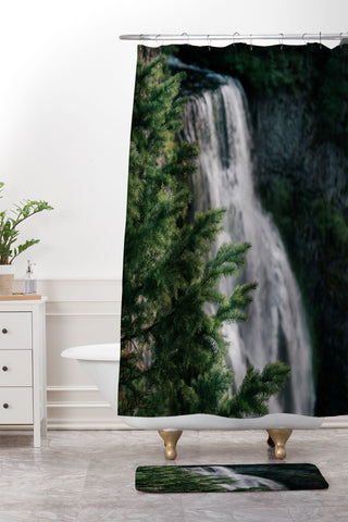 Hannah Kemp Forest Waterfall Shower Curtain And Mat