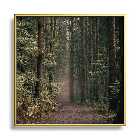 Hannah Kemp Forest Ways Square Metal Framed Art Print