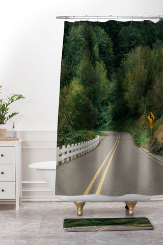 Hannah Kemp From the Road Shower Curtain And Mat