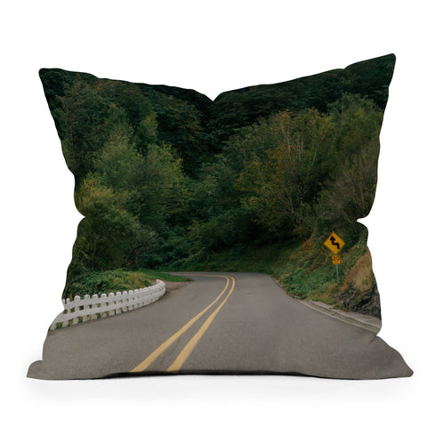 Hannah Kemp From the Road Throw Pillow