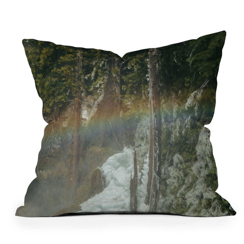 Hannah Kemp Frozen Rainbow Throw Pillow