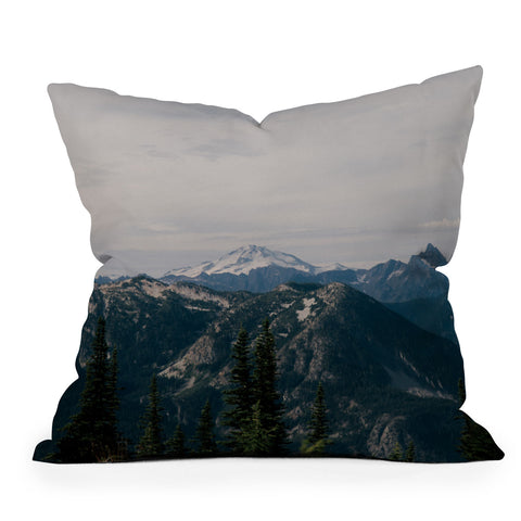Hannah Kemp Glacier Peak Throw Pillow