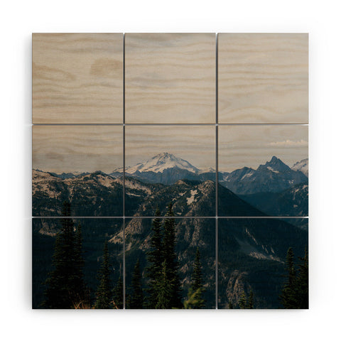 Hannah Kemp Glacier Peak Wood Wall Mural